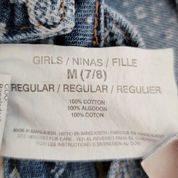 L.E.I. Printed Rolled Cuff Denim Short Overalls - Picture 13 of 14